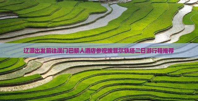 辽源出发前往澳门巴黎人酒店参观埃菲尔铁塔二日游行程推荐