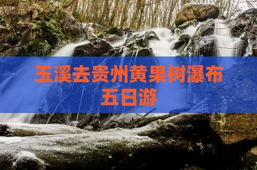 玉溪去贵州黄果树瀑布五日游