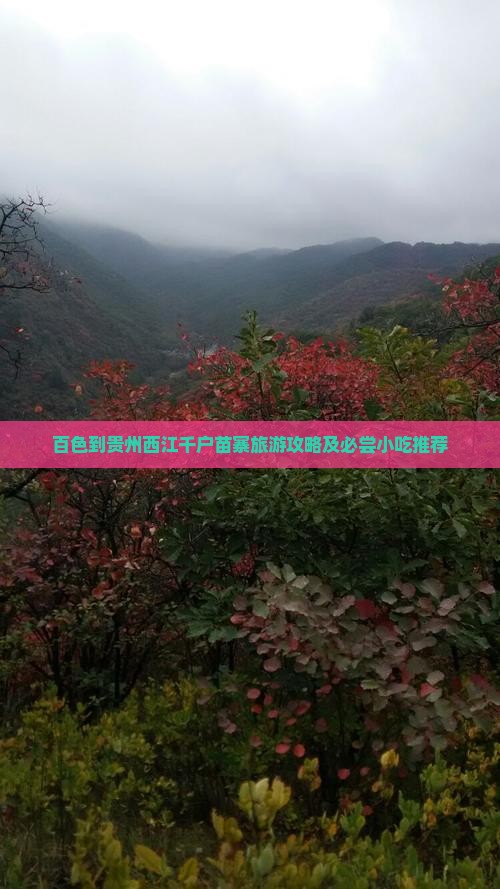 百色到贵州西江千户苗寨旅游攻略及必尝小吃推荐