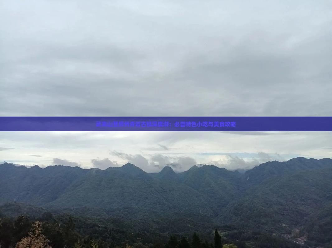 武夷山至贵州青岩古镇深度游：必尝特色小吃与美食攻略