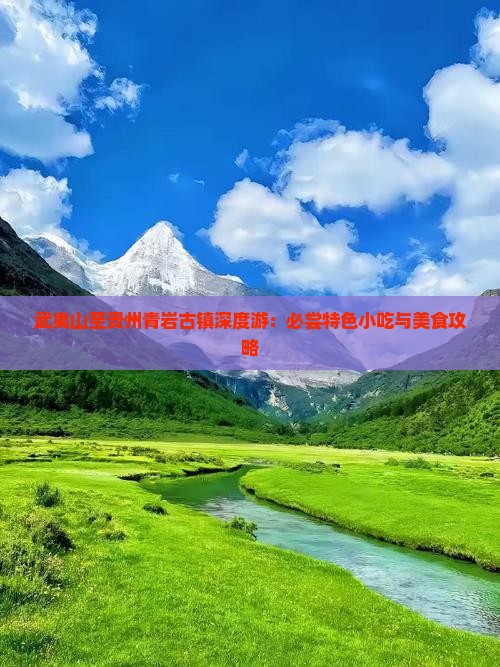 武夷山至贵州青岩古镇深度游：必尝特色小吃与美食攻略