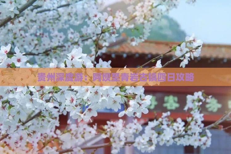 贵州深度游：阿坝至青岩古镇四日攻略