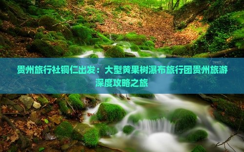 贵州旅行社铜仁出发：大型黄果树瀑布旅行团贵州旅游深度攻略之旅