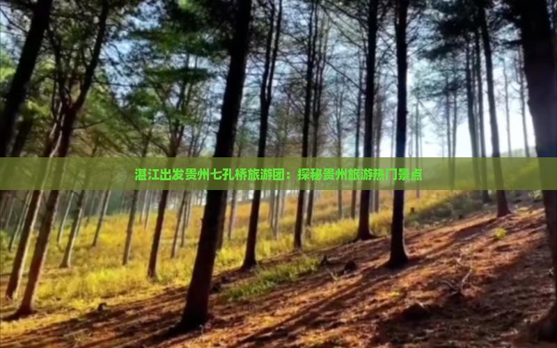 湛江出发贵州七孔桥旅游团：探秘贵州旅游热门景点