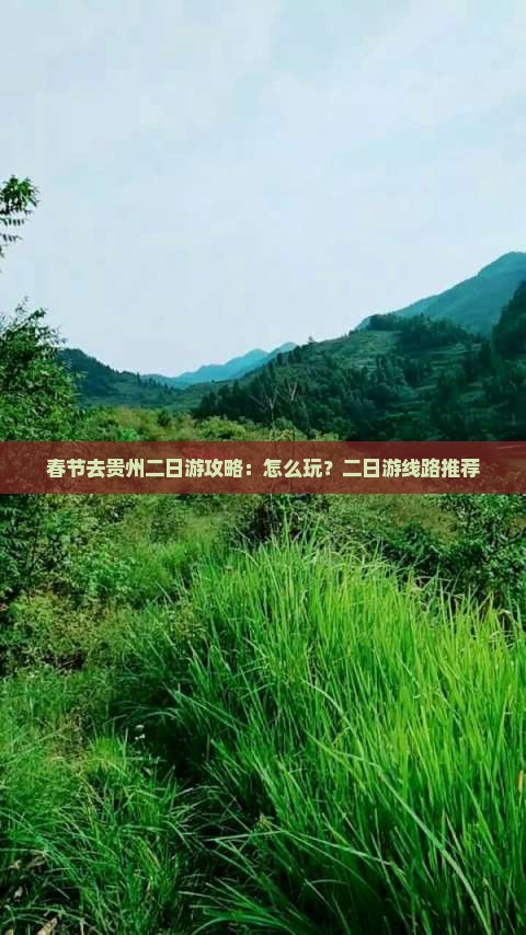 春节去贵州二日游 春节去贵州二日游