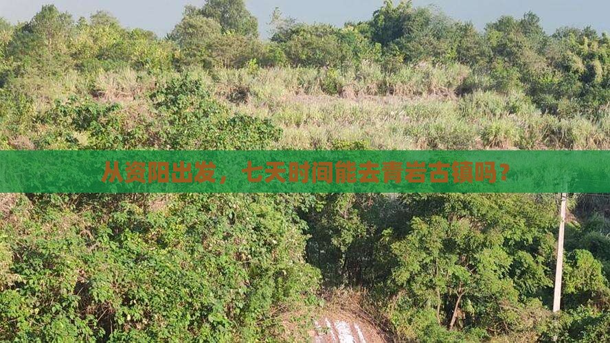 资阳到贵州青岩古镇七日游