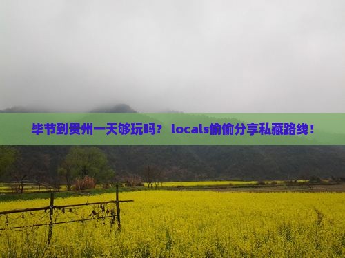 毕节到贵州一日