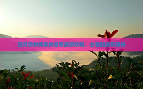 四月去贵州黄果树瀑布景点