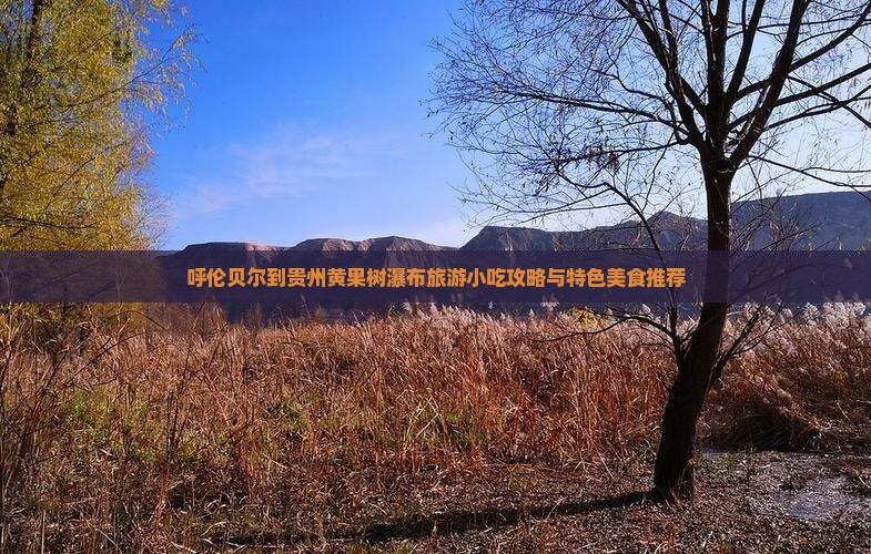 呼伦贝尔到贵州黄果树瀑布旅游小吃攻略与特色美食推荐