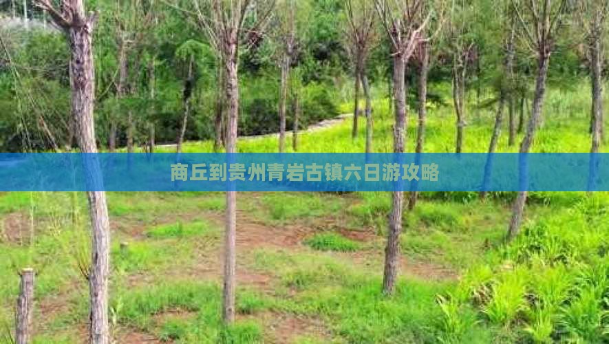 商丘到贵州青岩古镇六日游攻略