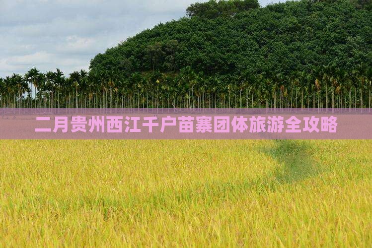二月贵州西江千户苗寨团体旅游全攻略