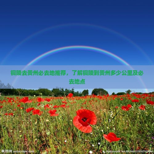 铜陵去贵州必去地