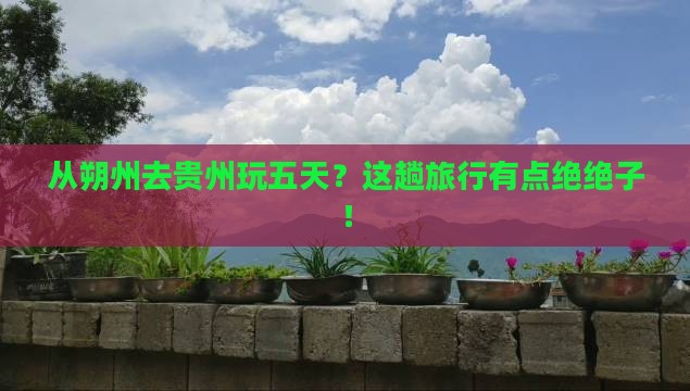 朔州到贵州五日游