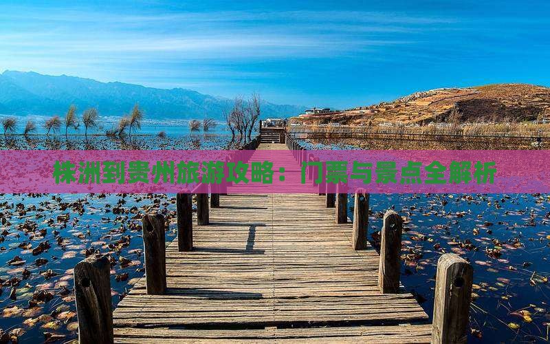 株洲到贵州门票