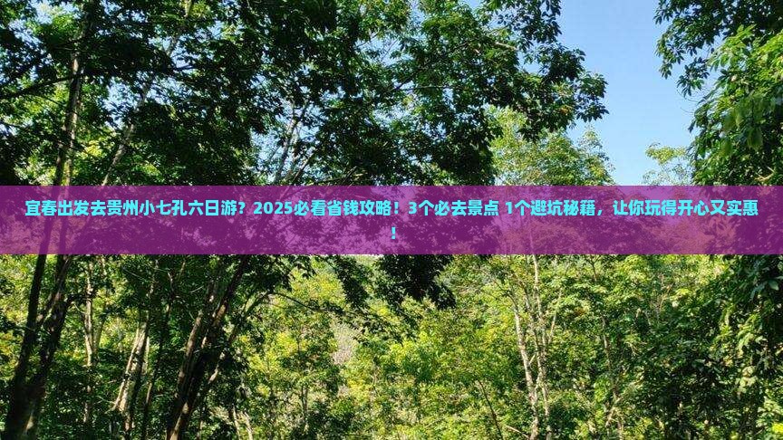 宜春到贵州小七孔六日游