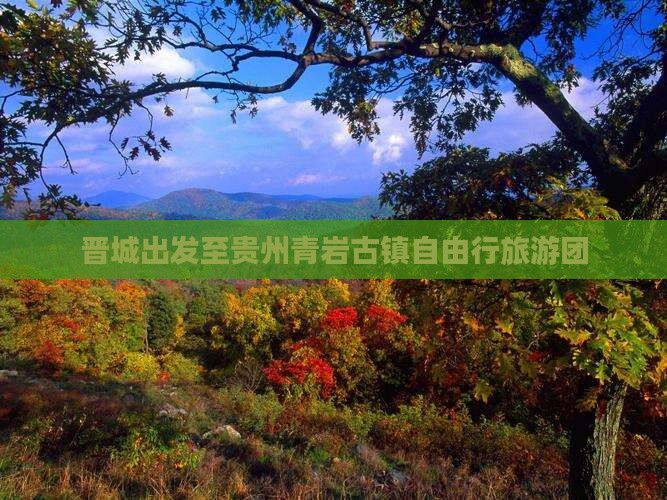 晋城出发至贵州青岩古镇自由行旅游团