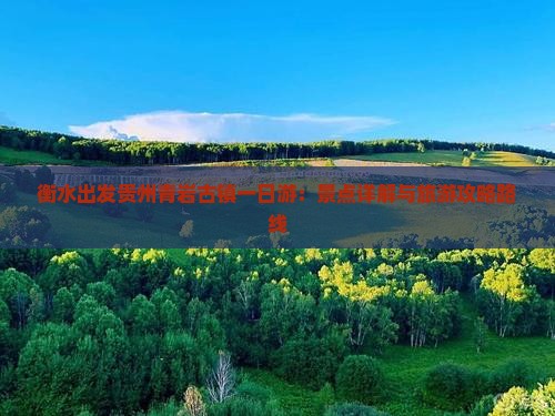 衡水出发贵州青岩古镇一日游：景点详解与旅游攻略路线