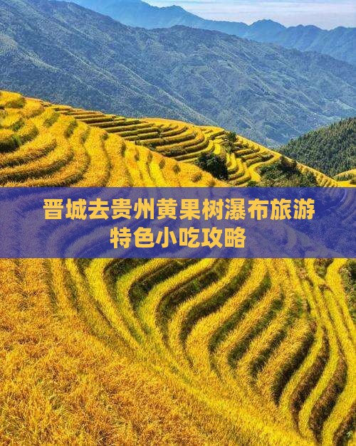 晋城去贵州黄果树瀑布旅游特色小吃攻略
