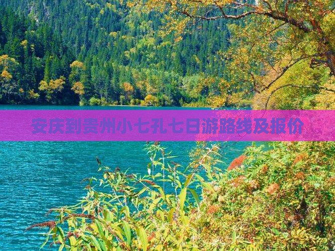 安庆到贵州小七孔七日游路线及报价