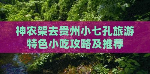 神农架去贵州小七孔旅游特色小吃攻略及推荐
