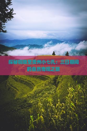 探秘铜陵至贵州小七孔：三日期间的自然奇观之旅