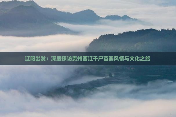 辽阳出发：深度探访贵州西江千户苗寨风情与文化之旅