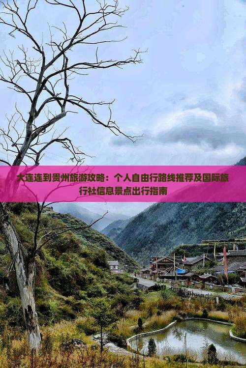 大连连到贵州旅游攻略：个人自由行路线推荐及国际旅行社信息景点出行指南