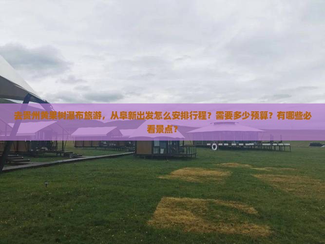 去贵州黄果树瀑布旅游，从阜新出发怎么安排行程？需要多少预算？有哪些必看景点？
