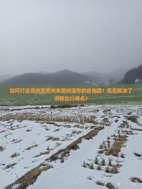 如何打造贺州至贵州黄果树瀑布的自由团？是否解决了游客出行痛点？