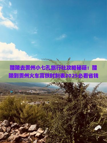 醴陵去贵州小七孔旅行社
