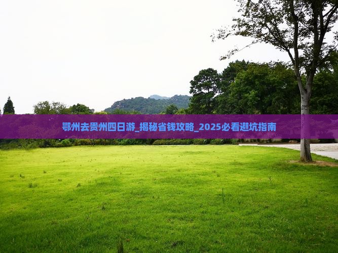 鄂州去贵州四日游