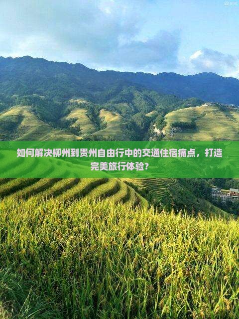 如何解决柳州到贵州自由行中的交通住宿痛点，打造完美旅行体验？