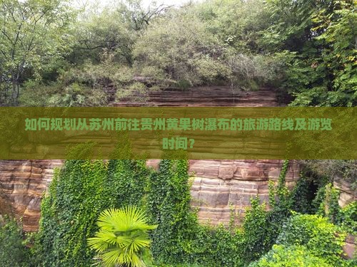 如何规划从苏州前往贵州黄果树瀑布的旅游路线及游览时间？