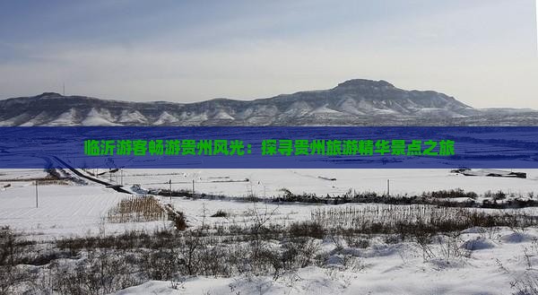 临沂游客畅游贵州风光：探寻贵州旅游精华景点之旅