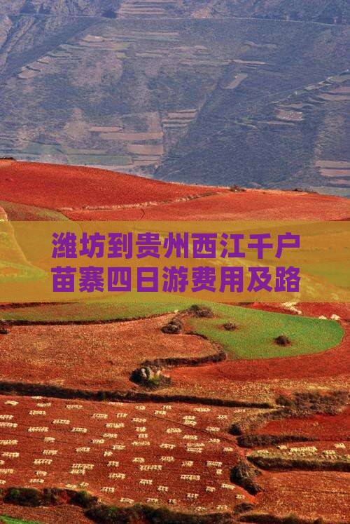 潍坊到贵州西江千户苗寨四日游费用及路线