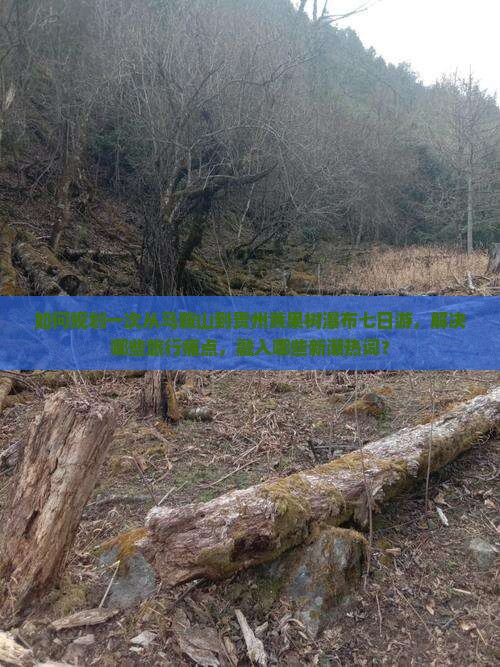 如何规划一次从马鞍山到贵州黄果树瀑布七日游，解决哪些旅行痛点，融入哪些新潮热词？