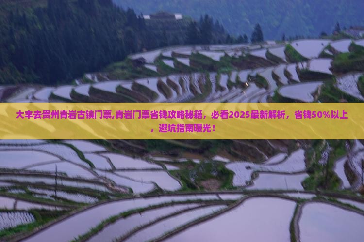 大丰去贵州青岩古镇门票