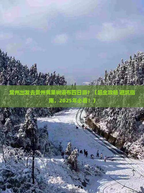 常州去贵州黄果树瀑布四日游