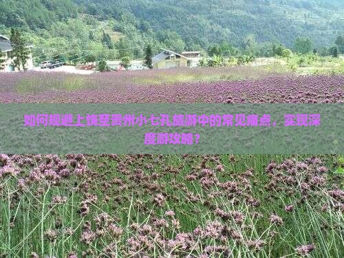 如何规避上饶至贵州小七孔旅游中的常见痛点，实现深度游攻略？