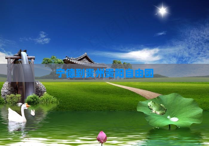 宁德到贵州贵阳自由团