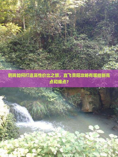鹤岗如何打造高性价比之旅，直飞贵阳攻略有哪些新亮点和痛点？