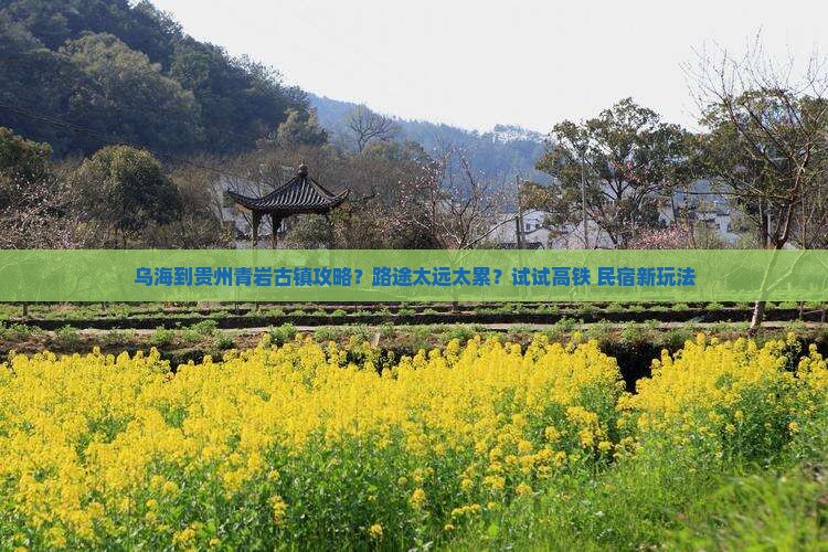 乌海到贵州青岩古镇攻略？路途太远太累？试试高铁+民宿新玩法