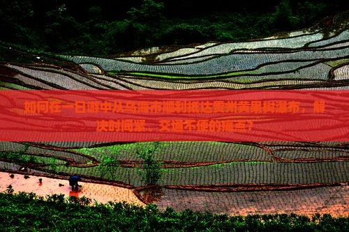 如何在一日游中从乌海市顺利抵达贵州黄果树瀑布，解决时间紧、交通不便的痛点？