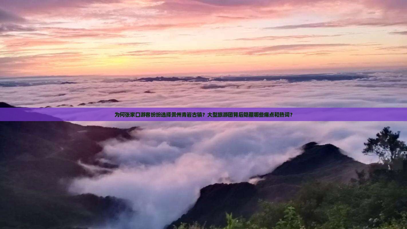 为何张家口游客纷纷选择贵州青岩古镇？大型旅游团背后隐藏哪些痛点和热词？
