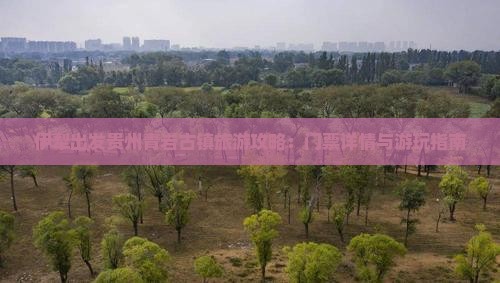 伊犁出发贵州青岩古镇旅游攻略：门票详情与游玩指南