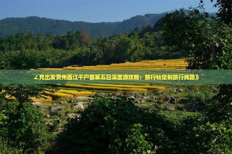 ∠充出发贵州西江千户苗寨五日深度游攻略：旅行社定制旅行线路》