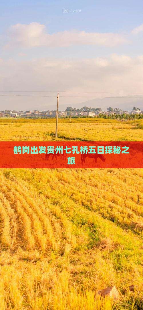 鹤岗出发贵州七孔桥五日探秘之旅