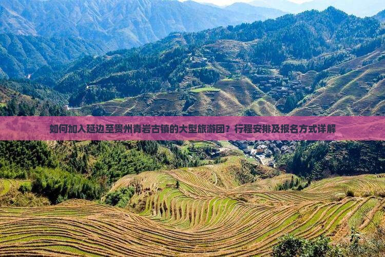 如何加入延边至贵州青岩古镇的大型旅游团？行程安排及报名方式详解