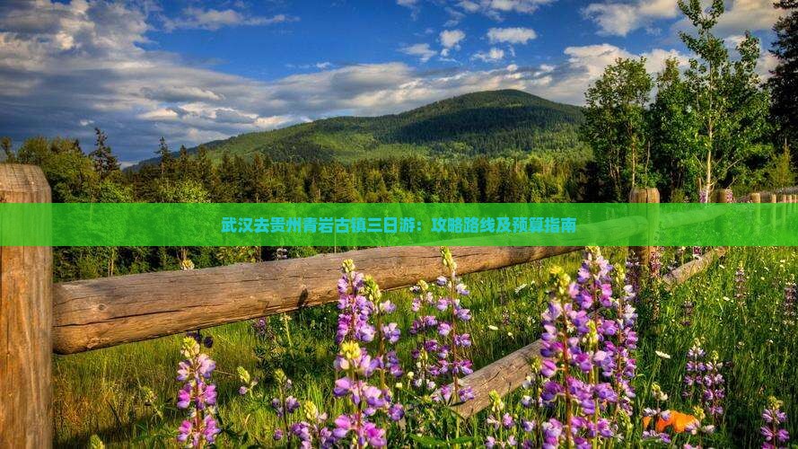 武汉去贵州青岩古镇三日游：攻略路线及预算指南