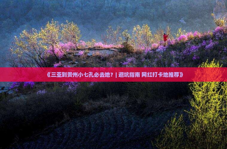 《三亚到贵州小七孔必去地？| 避坑指南+网红打卡地推荐》